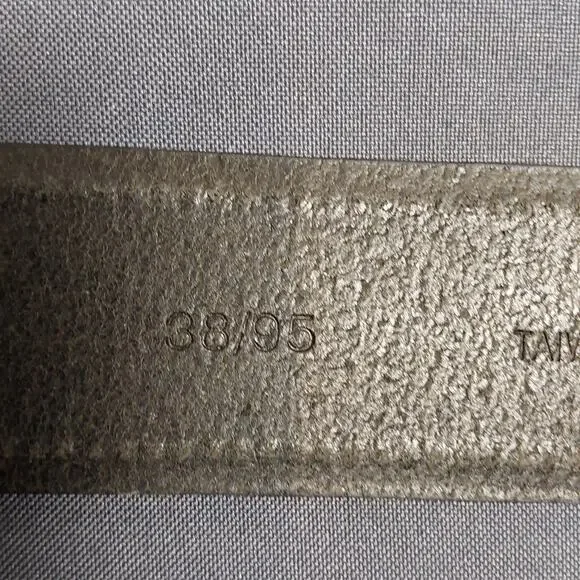 Boconi Leather Belt Black Casual Dress Belt Size 38 Made in Italy - Picture 5 of 6